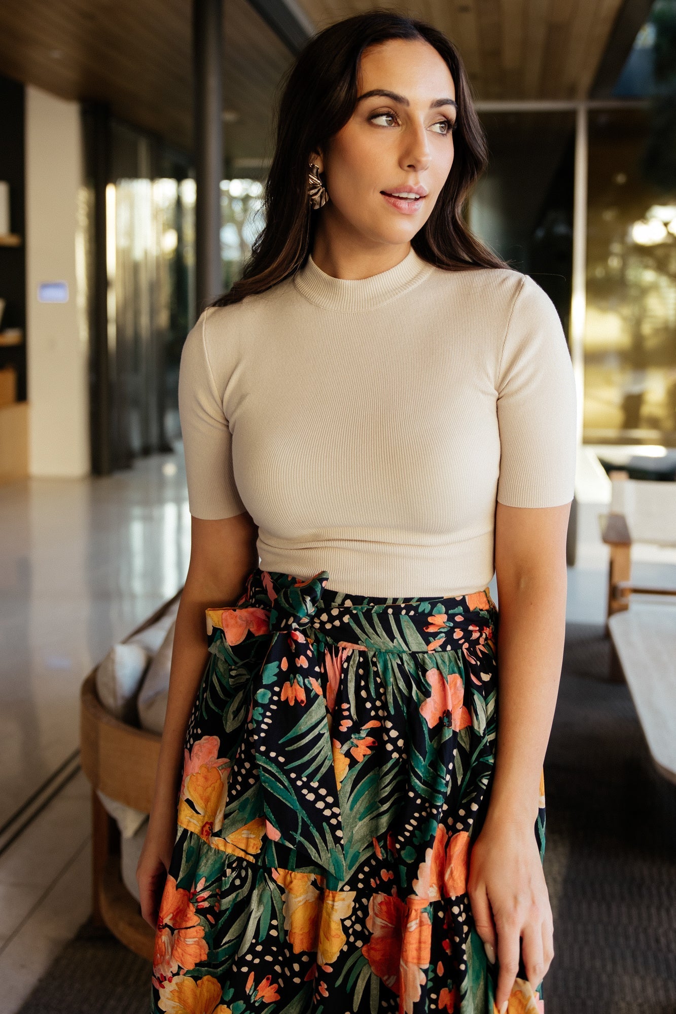 Libby Knit Top | Ivory