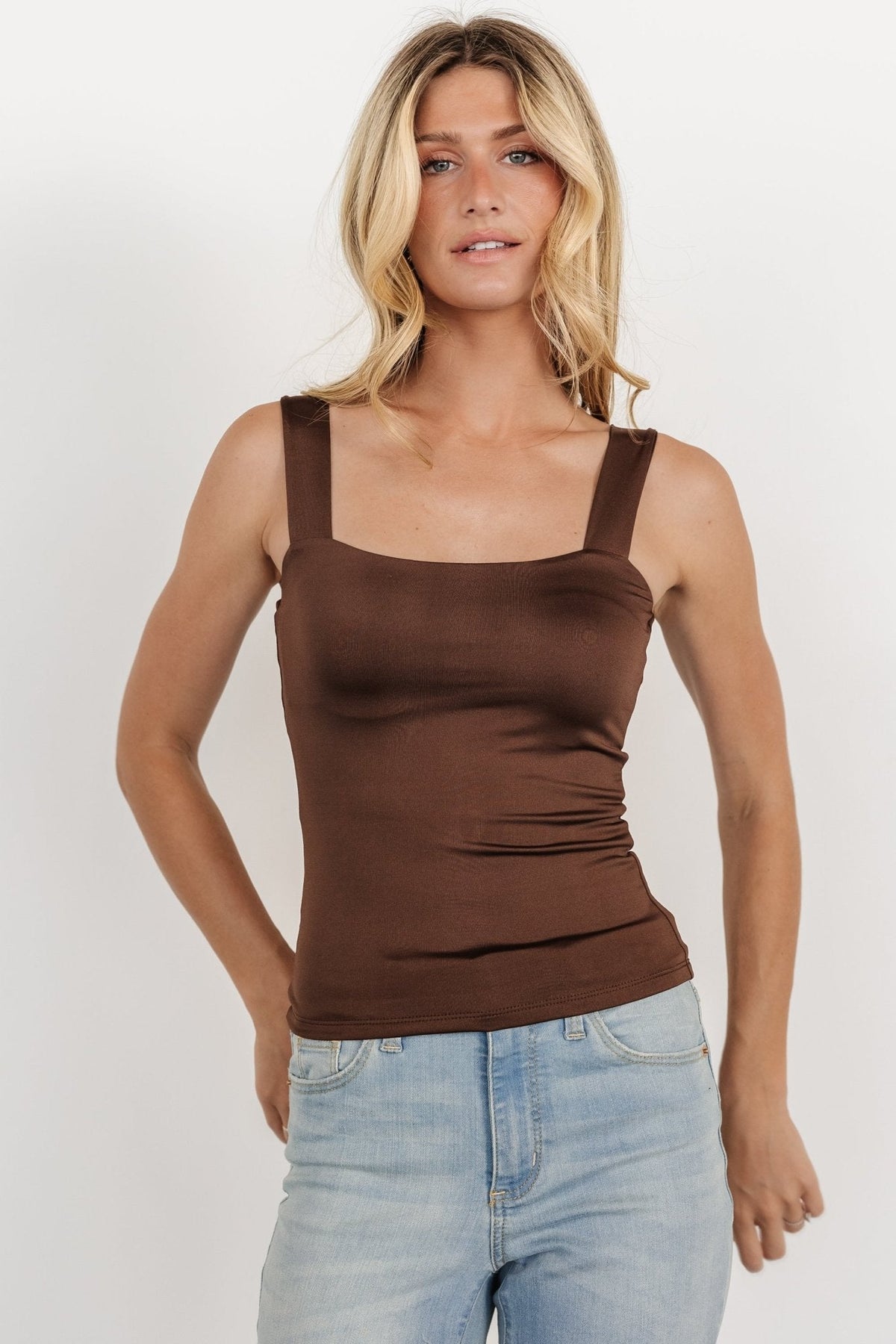 Liz Tank Top | Dark Brown