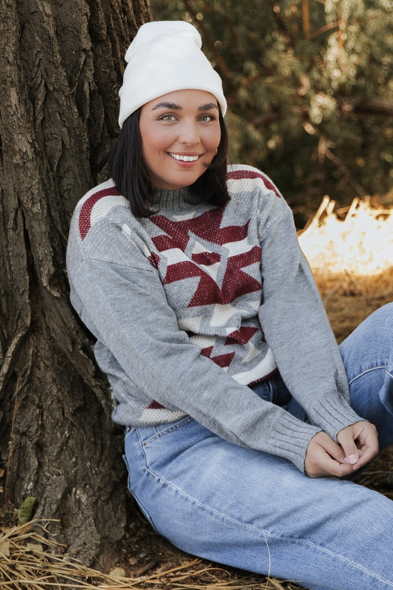 Lolo Knit Sweater | Gray Multi