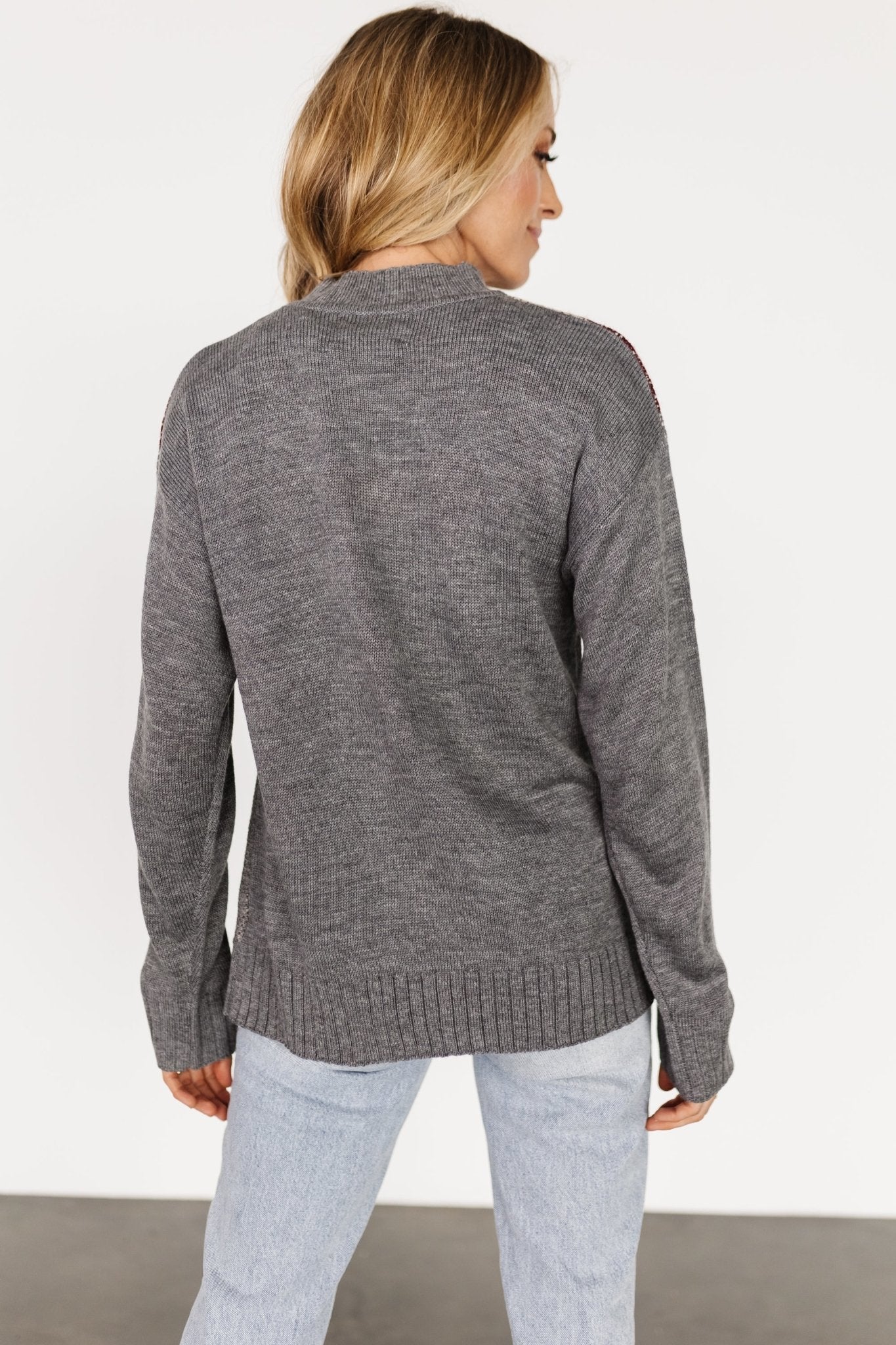 Lolo Knit Sweater | Gray Multi