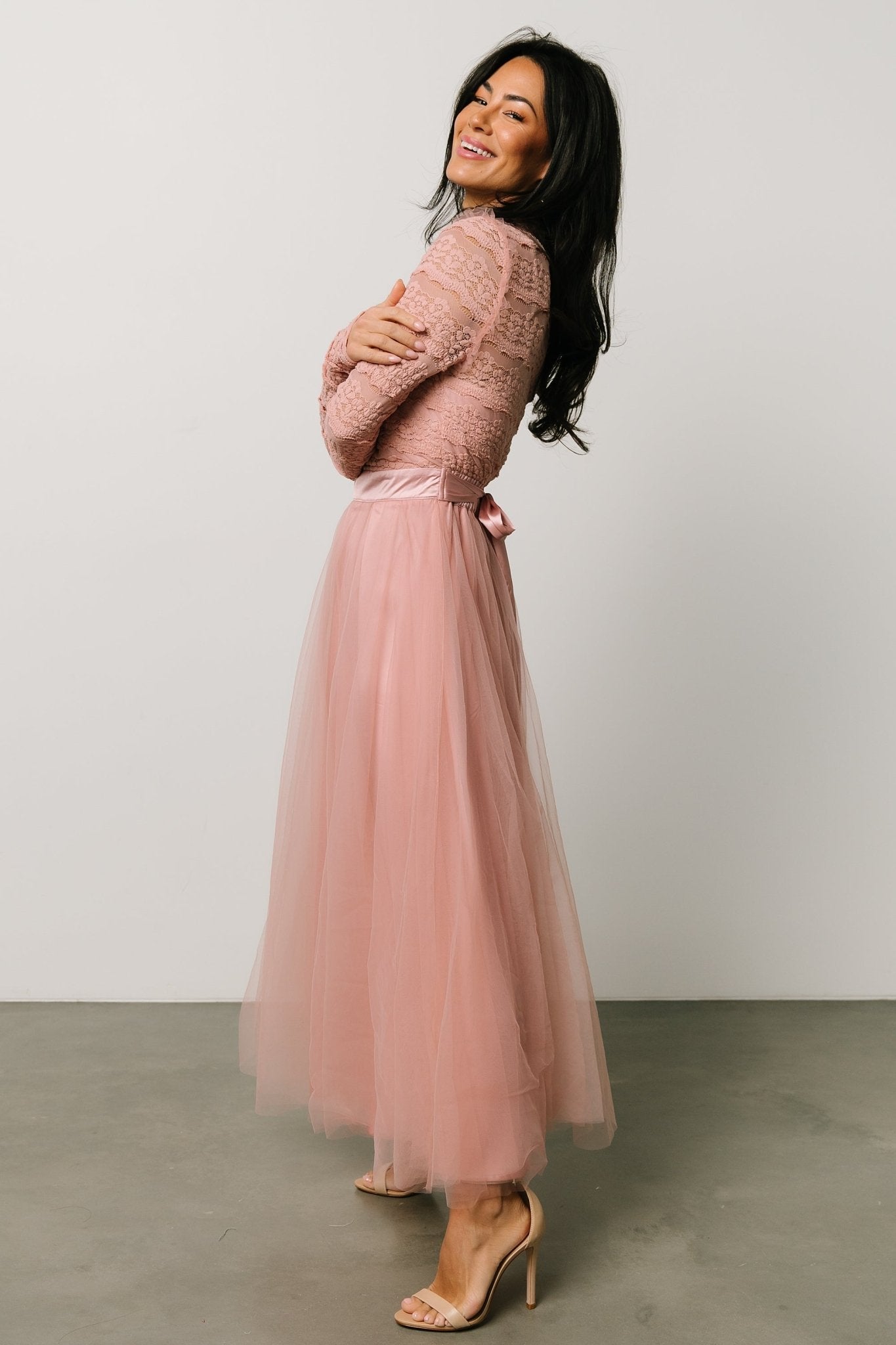 Lonnie Tulle Dress | Blush