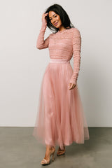 Lonnie Tulle Dress | Blush
