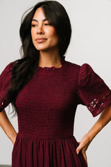 Loveland Geo Lace Maxi Dress | Mulberry