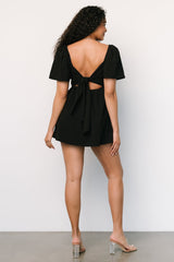 Lowell Skort Romper | Black