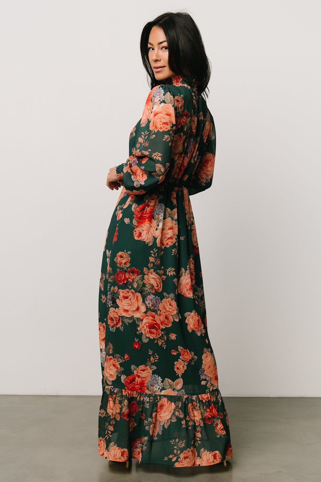 Luciana Maxi Dress | Green Multi