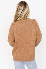 Lukas Cable Knit Sweater | Camel