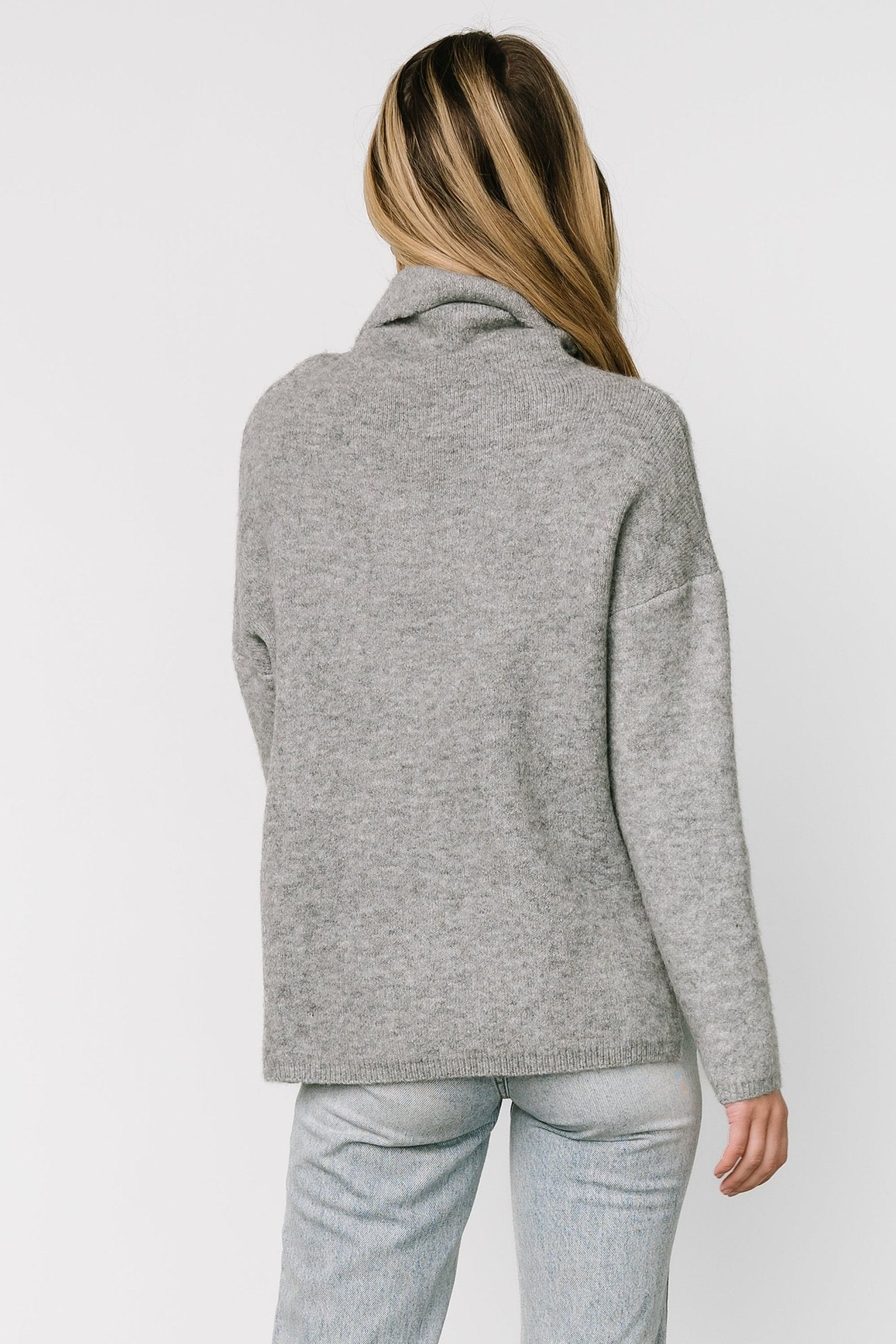 Lyon Turtleneck Sweater | Gray