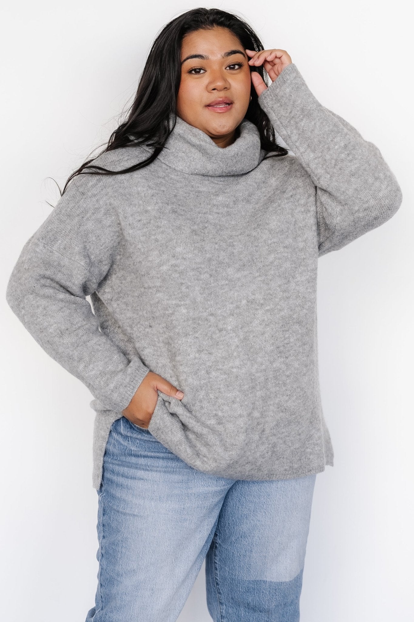 Lyon Turtleneck Sweater | Gray