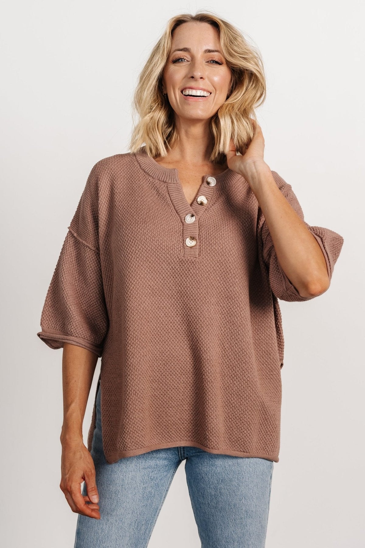 Maddock Knit Top | Mocha