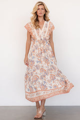 Maggie Maxi Dress | Cream Multi