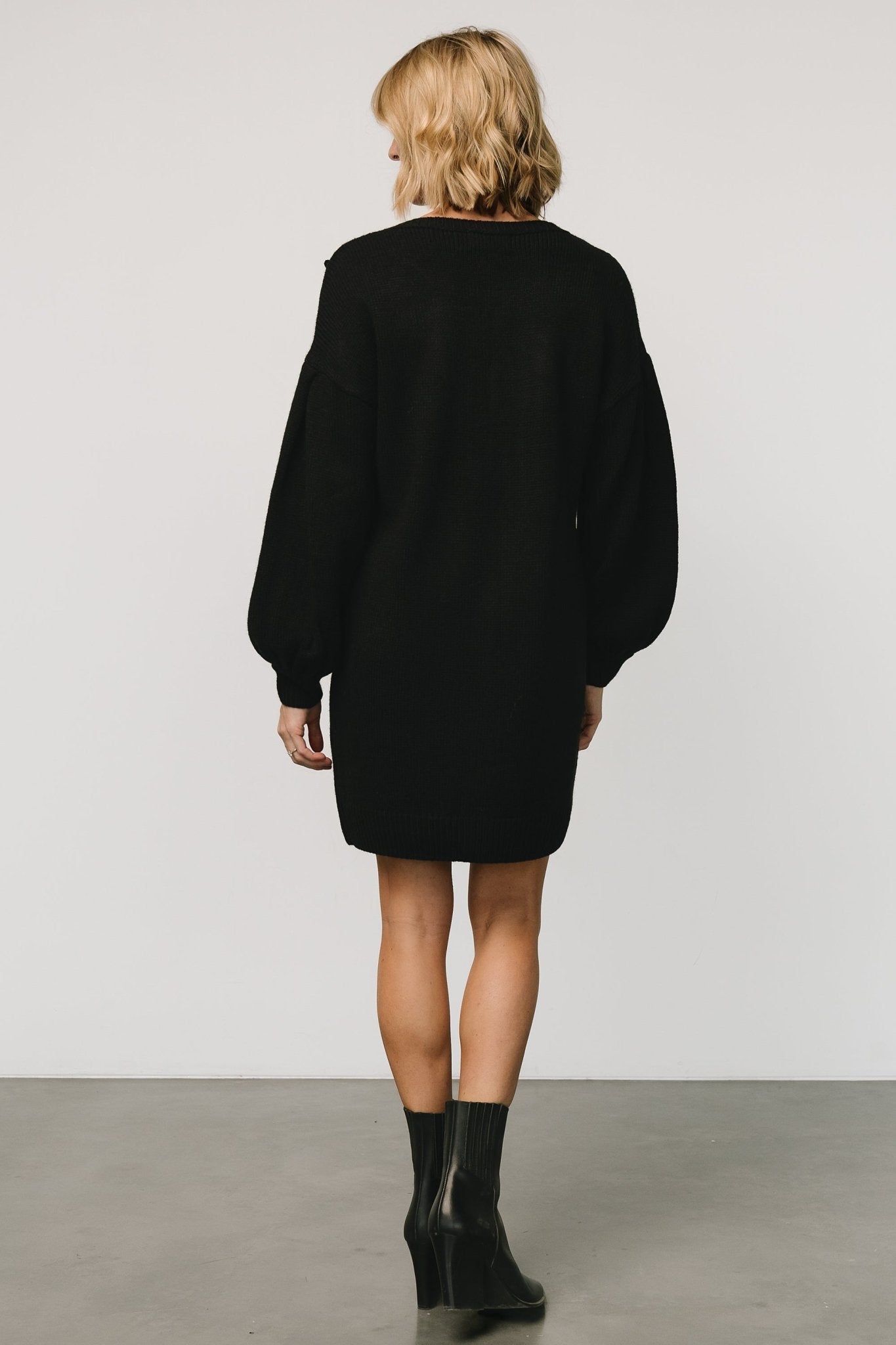 Margaux Sweater Dress | Black