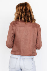 Marisa Faux Suede Jacket | Dusty Clove