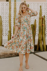 Marta Smocked Midi Dress | Summer Floral