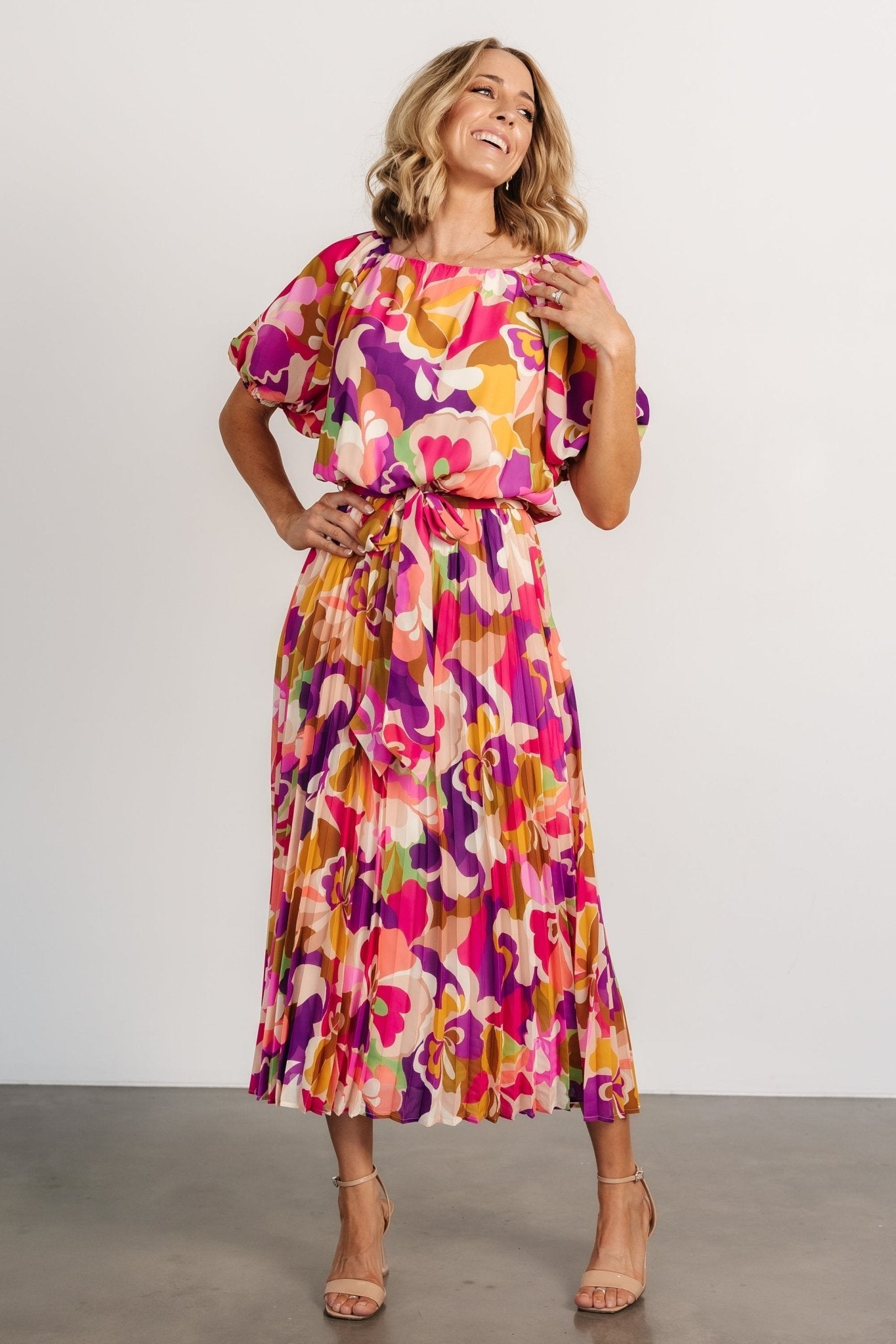 Maven Midi Dress | Multi Print