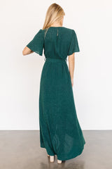 McCall Textured Maxi Dress | Dark Green