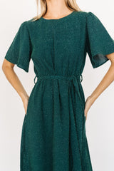 McCall Textured Maxi Dress | Dark Green