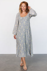 McKinney Dress | Blue + Vintage Cream Floral