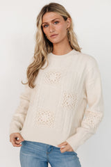 Meadow Knit Sweater | Cream