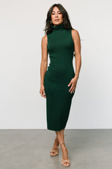 Melbourne Turtleneck Midi Dress | Emerald