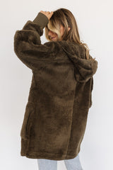 Melrose Teddy Jacket | Olive