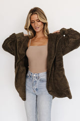Melrose Teddy Jacket | Olive