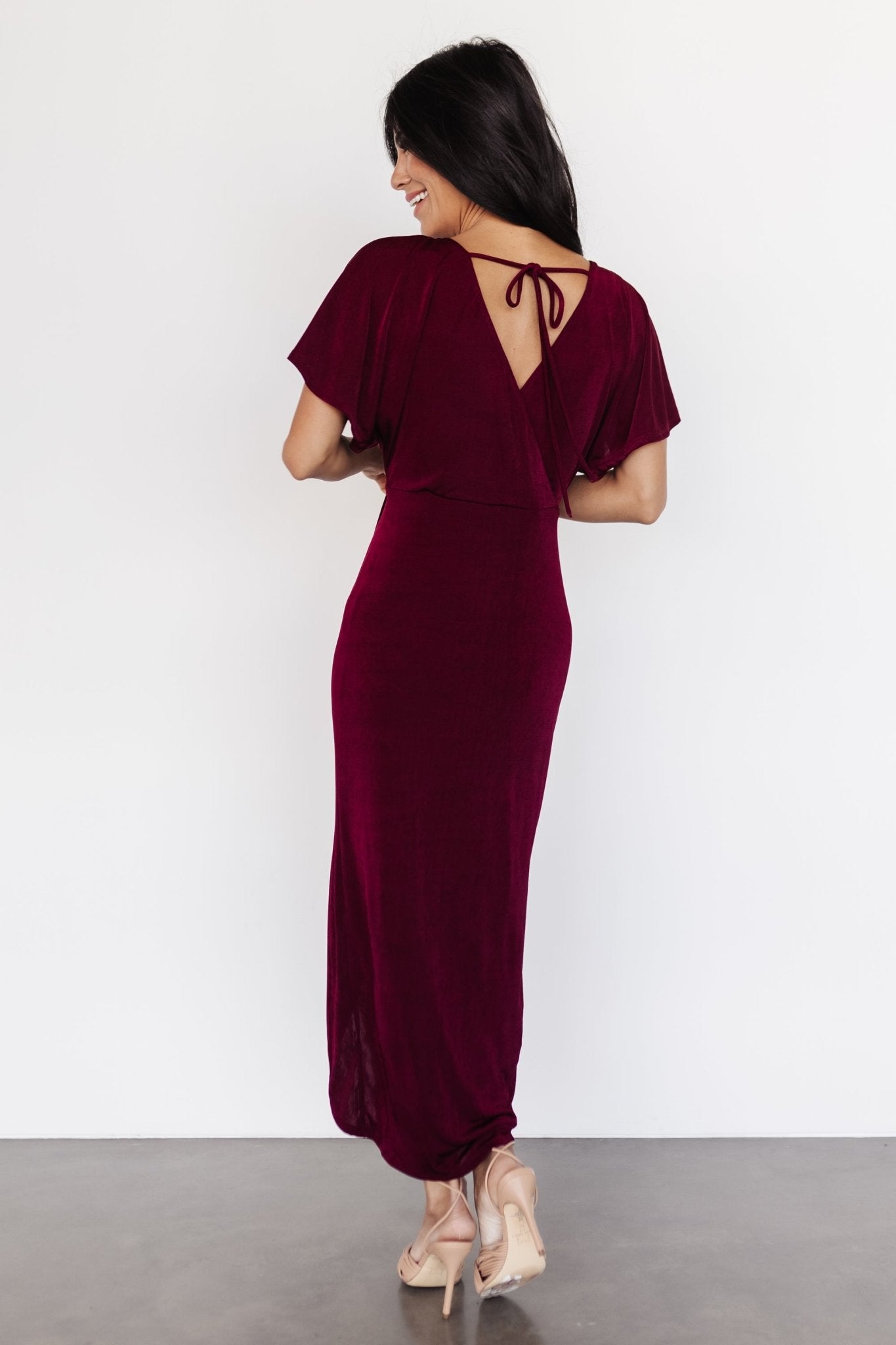 Mercy Midi Dress | Burgundy