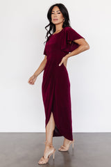 Mercy Midi Dress | Burgundy