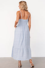 Mikayla Textured Tank Dress | Light Blue
