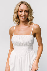 Mikayla Textured Tank Dress | Off White