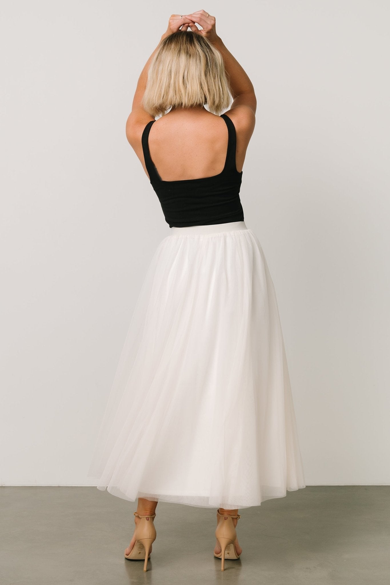 Mila Tulle Skirt | Cream