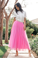 Mila Tulle Skirt | Taffy Pink