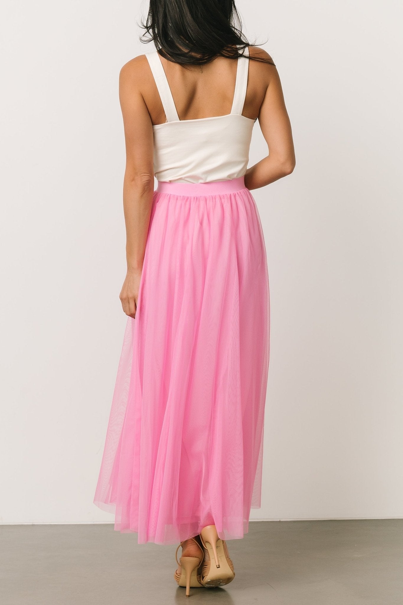 Mila Tulle Skirt | Taffy Pink