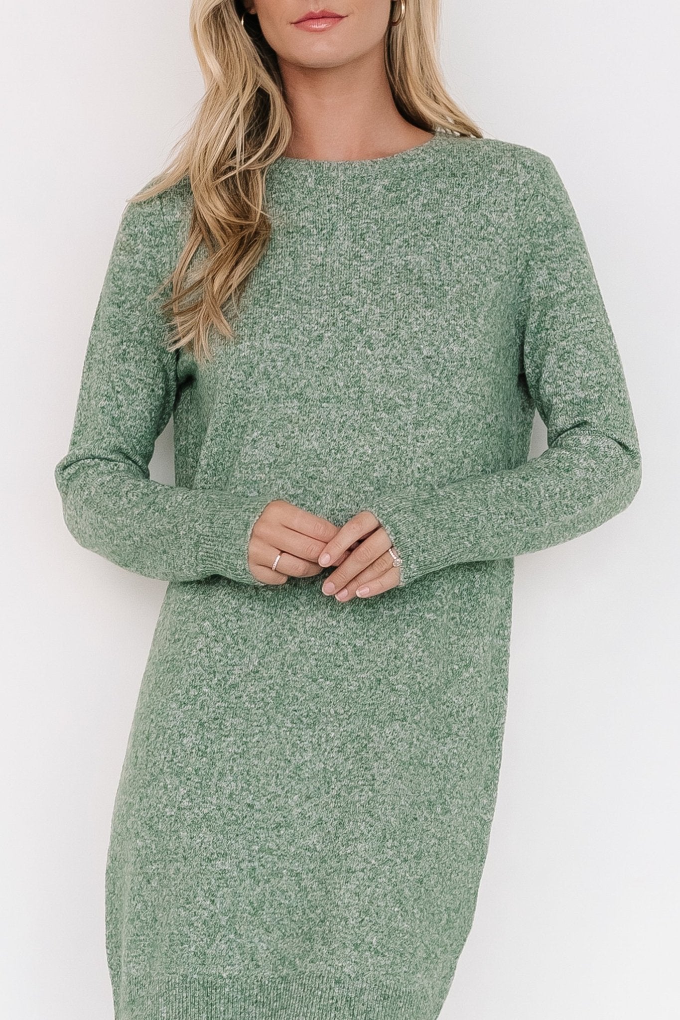 Miller Sweater Dress | Heather Green