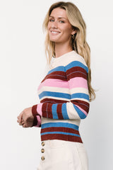 Milwaukee Striped Sweater | Orchid Multi