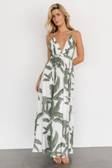 Miramar Maxi Dress | Green Print