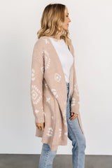 Missoula Oversized Cardigan | Sand + Off White