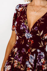 Montaigne Ruffle Maxi Dress | Mulberry Floral