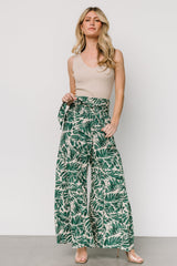 Monterey Pants | Green Print