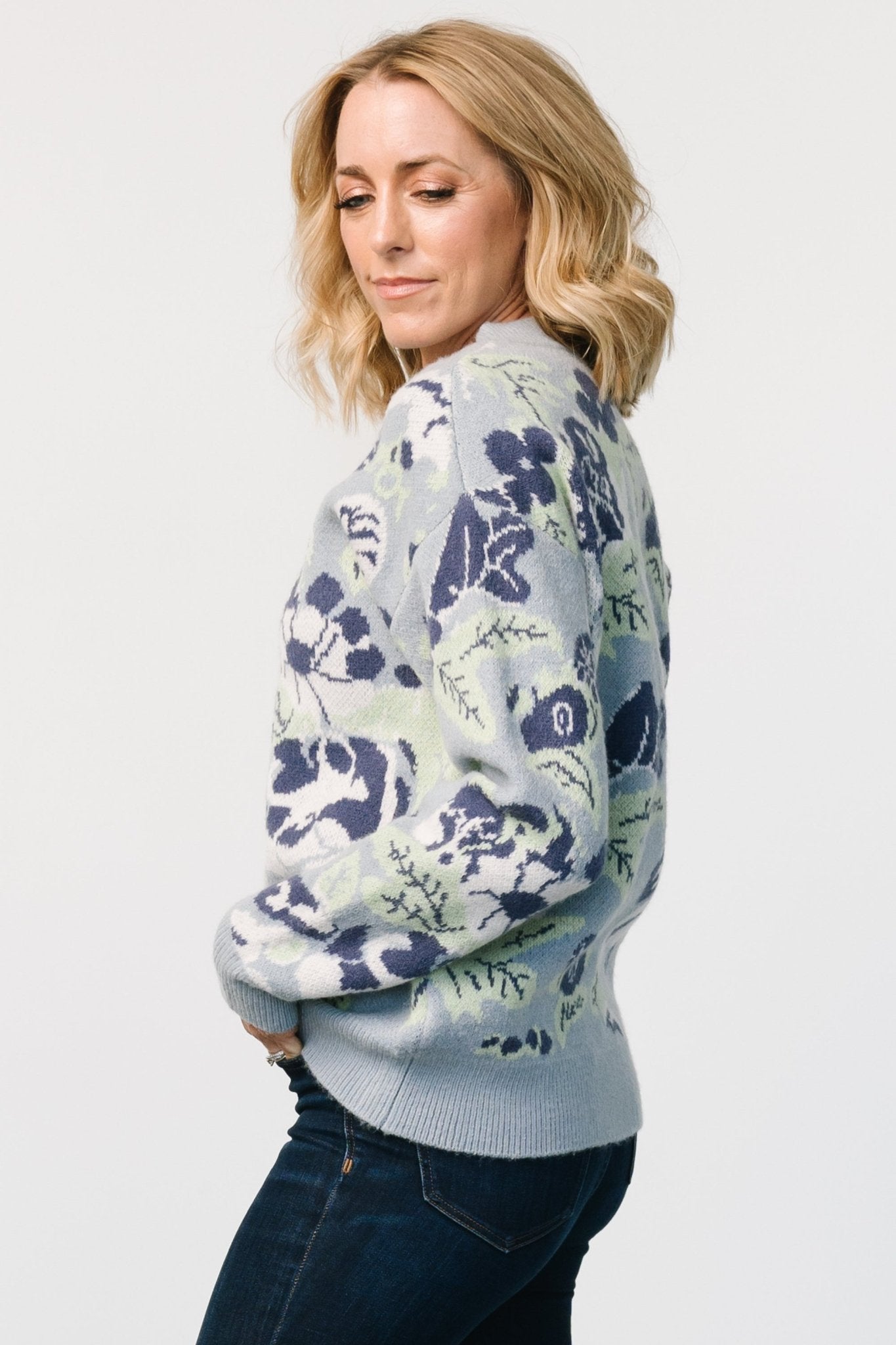 Munich Sweater | Light Blue Multi