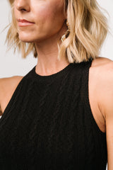 Nalani Knit Tank Dress | Black