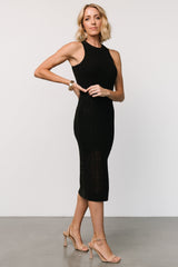 Nalani Knit Tank Dress | Black