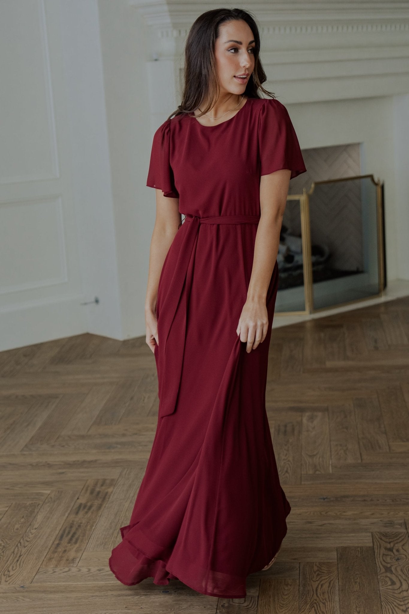Naomi Short Sleeve Maxi Dress | Mulberry