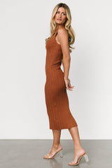 Napa V Neck Tank Dress | Copper