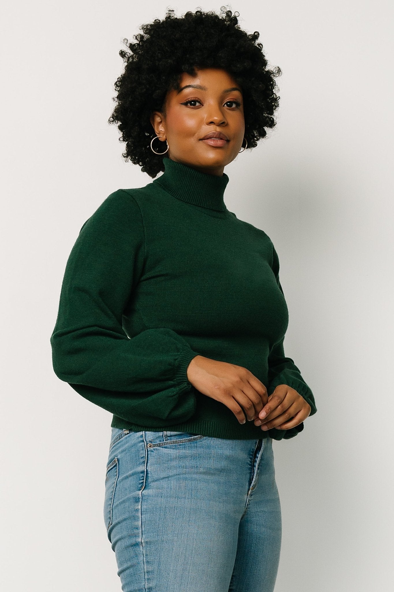 Nielsen Turtleneck Sweater | Emerald