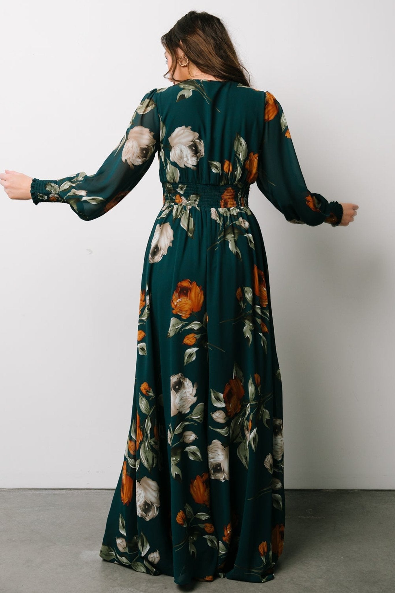 Olivia Maxi Dress | Deep Topaz Floral