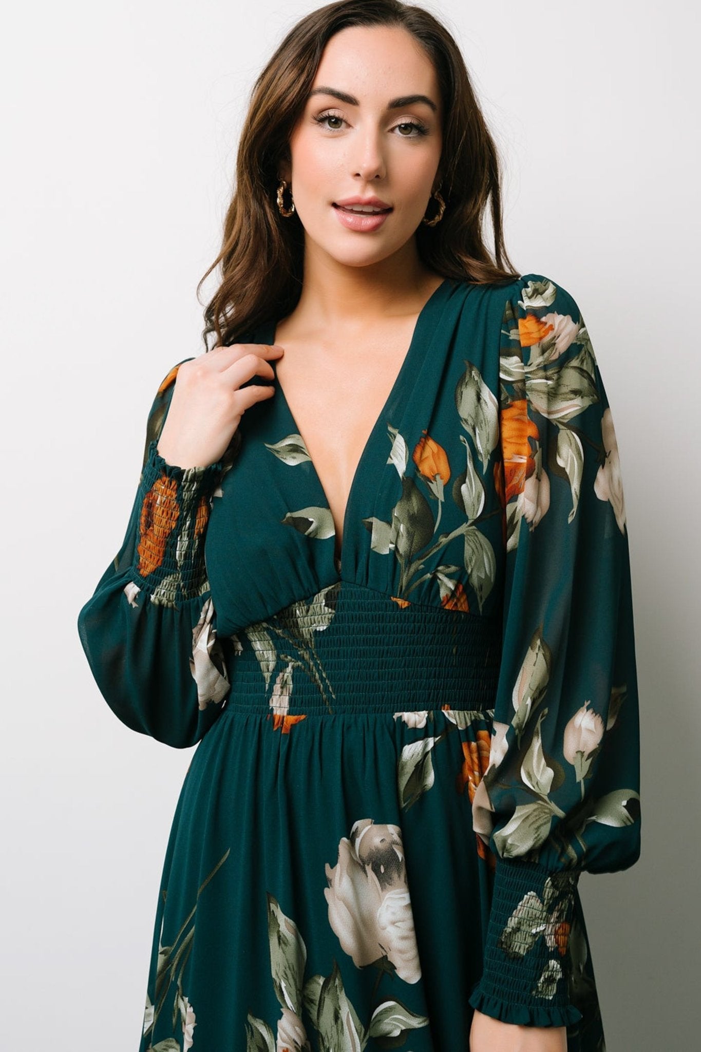 Olivia Maxi Dress | Deep Topaz Floral