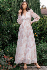 Olivia Maxi Dress | Pink Floral