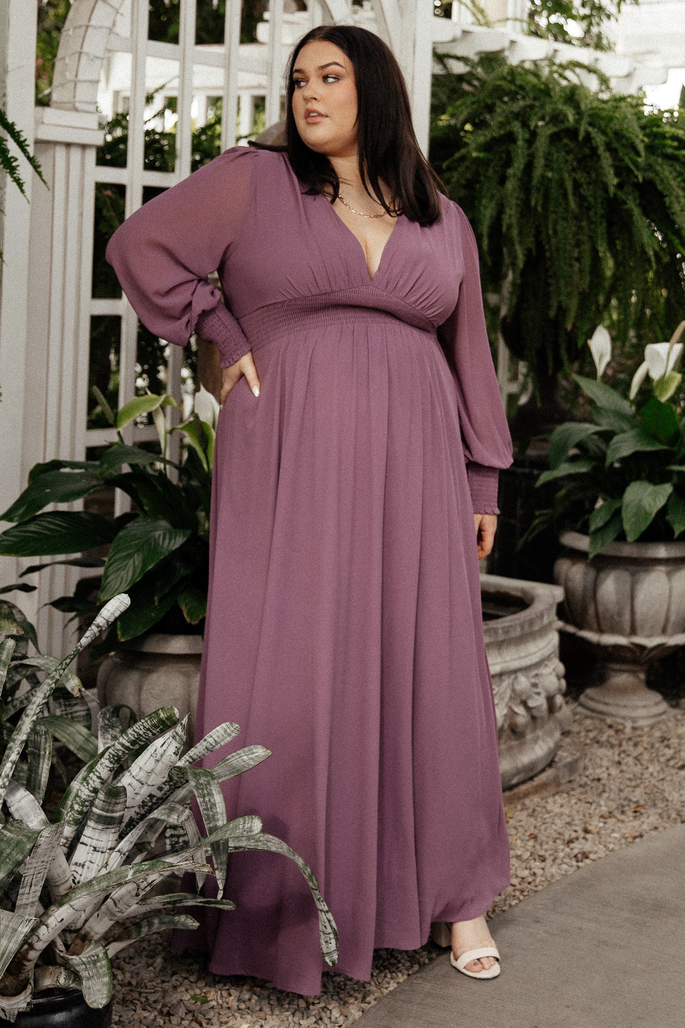 Olivia Maxi Dress | Vintage Plum
