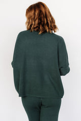 Owen Waffle Sweater Top | Green