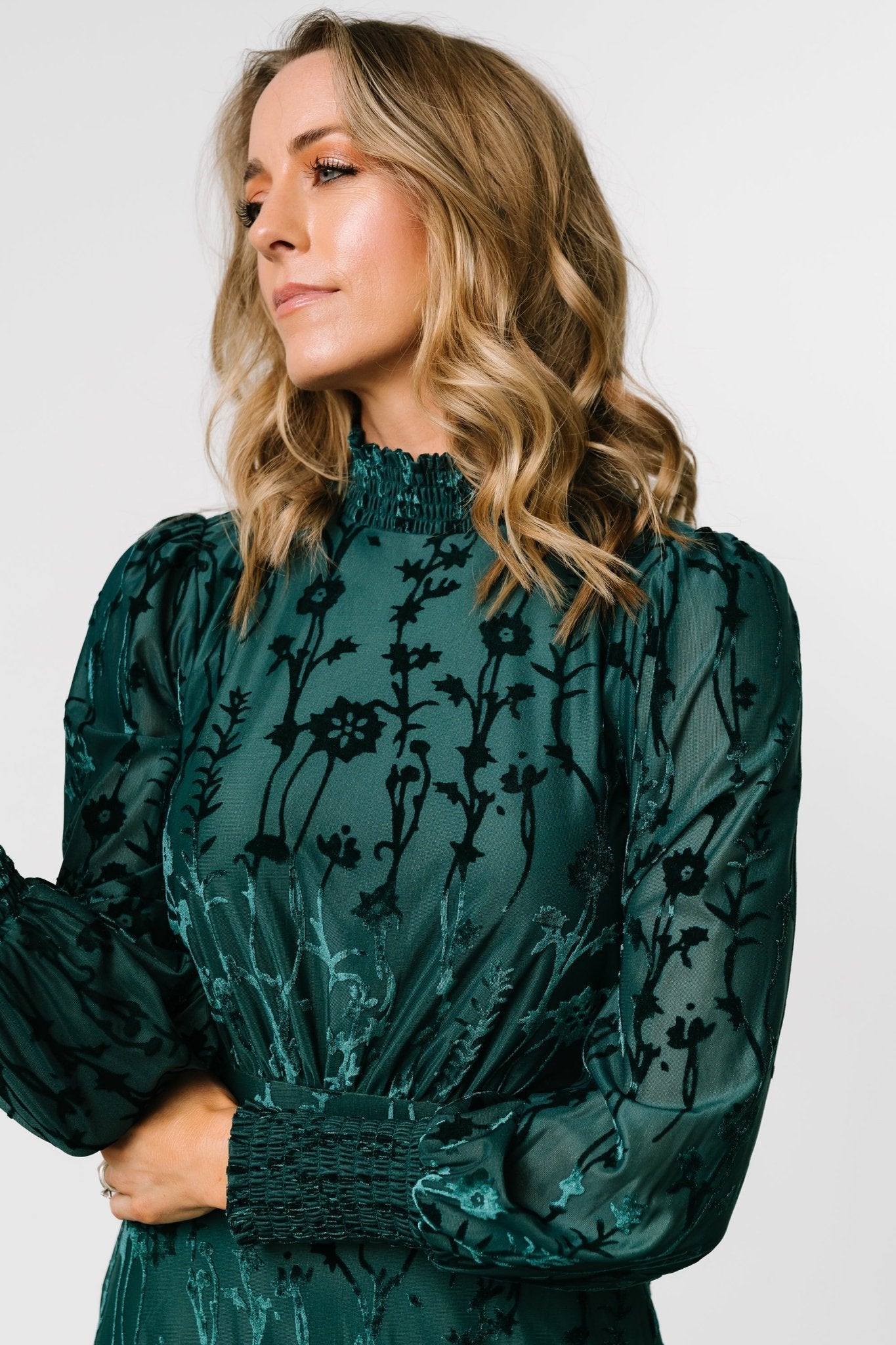 Penelope Velvet Maxi Dress | Emerald
